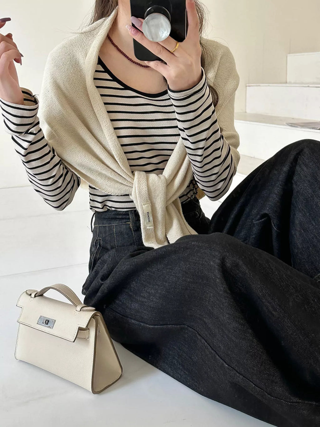 Knitted Solid Color Wool Scarf