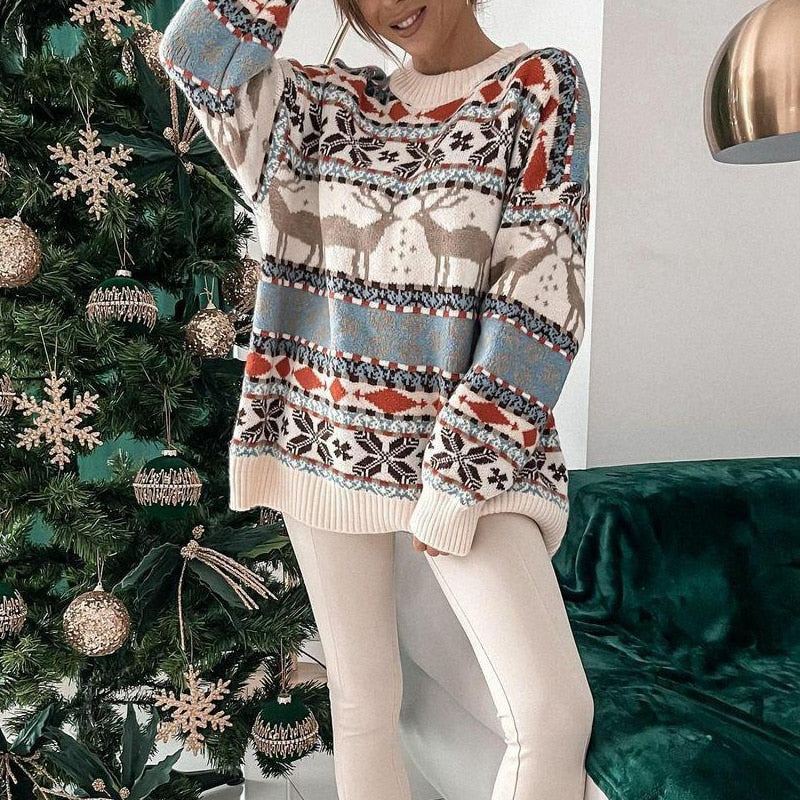 Classic Cozy Crew Neck Winter Sweater