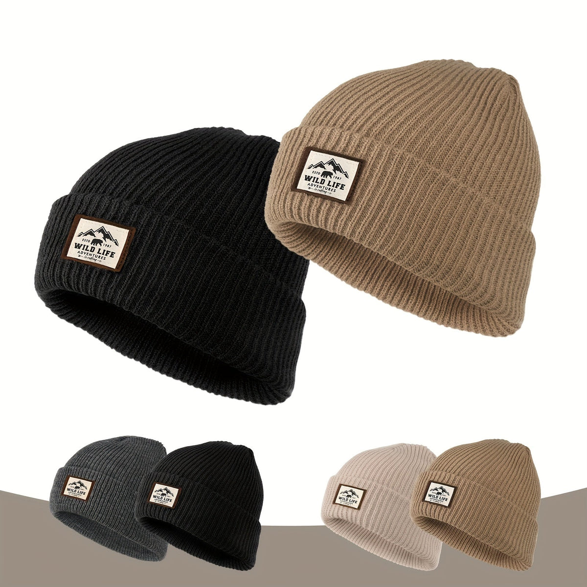 Pandaize Retro Beanie: Stylish Winter Hat for Men & Women