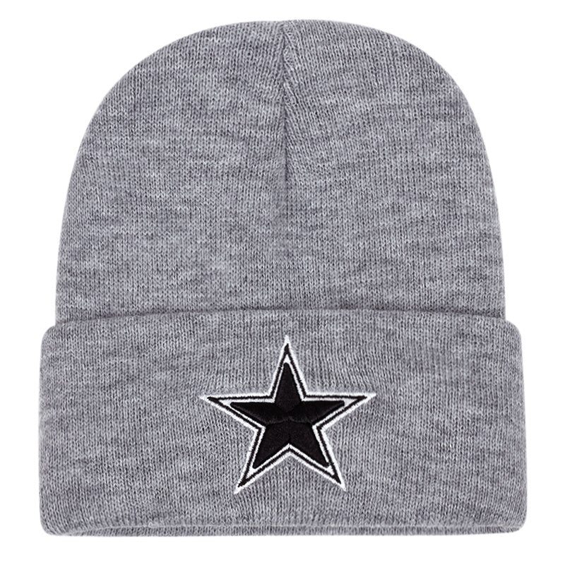 Pandaize Winter Knitted Star Beanie: Stylish Ear-Warming Hat for Outdoor Activities