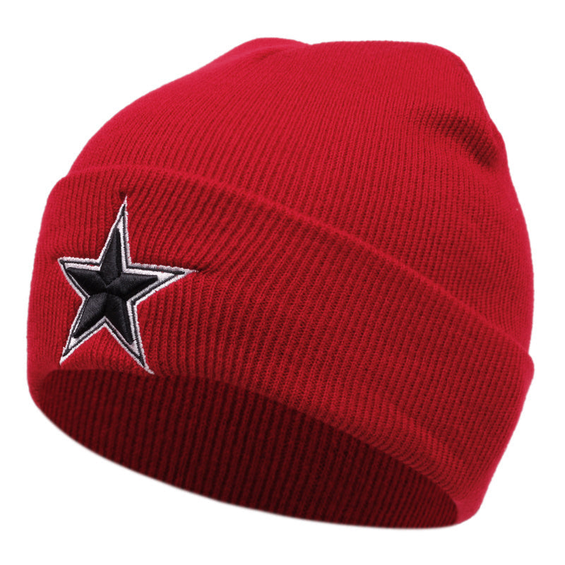 Pandaize Winter Knitted Star Beanie: Stylish Ear-Warming Hat for Outdoor Activities