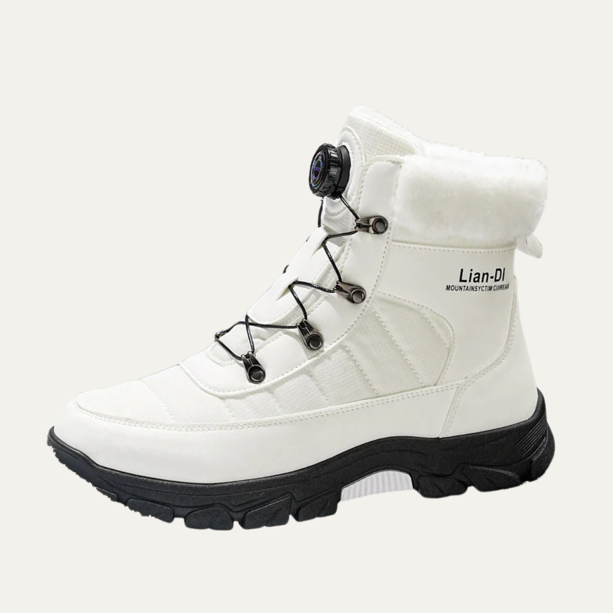 Warm Insulated Men's Snow Boots with Fur Lining