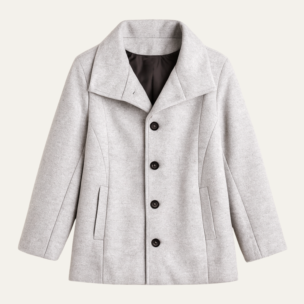 Warm Men's Wool Blend Winter Long Coat