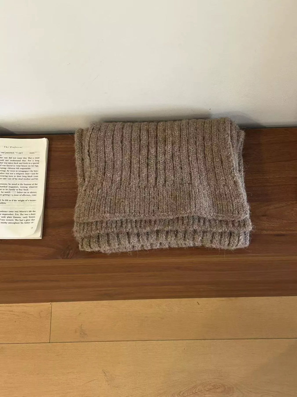 Cozy Knitted Wool Winter Scarf