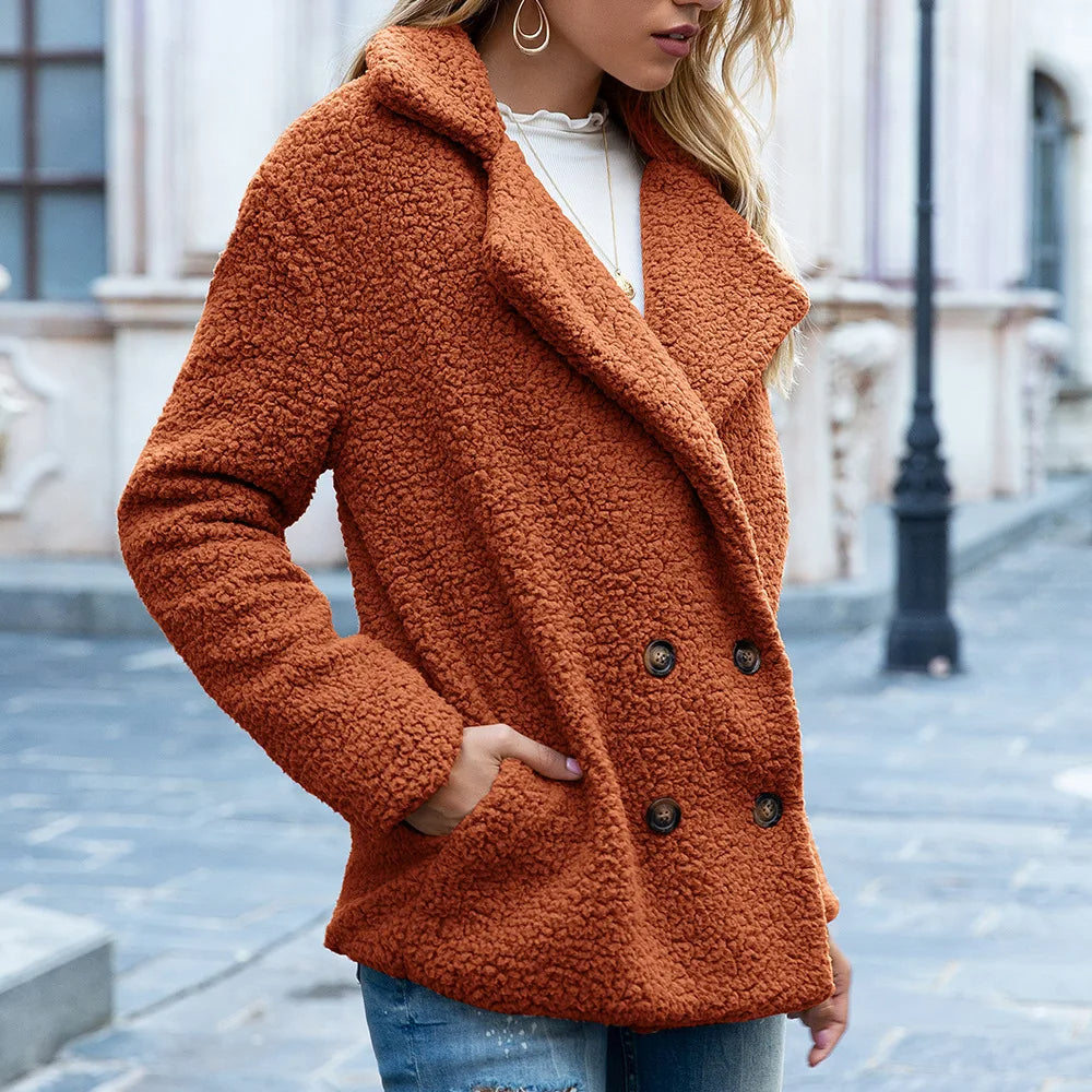 Classic Double Breasted Warm Winter Coat