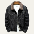 Warm Mens Fleece Lined Denim Winter Coat
