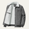 Men's Insulated Corduroy Fleece Jacket for Winter
