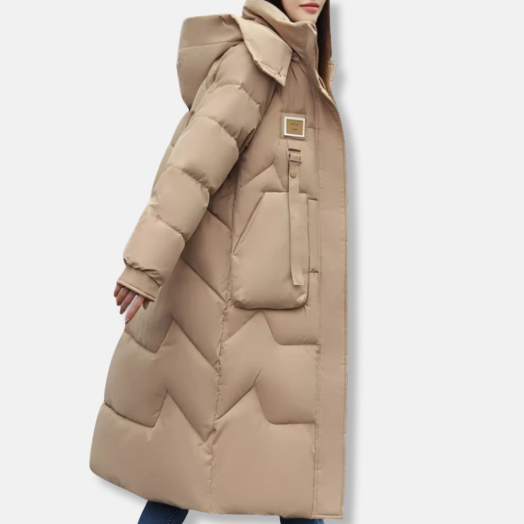 Warm Red Parka Jacket