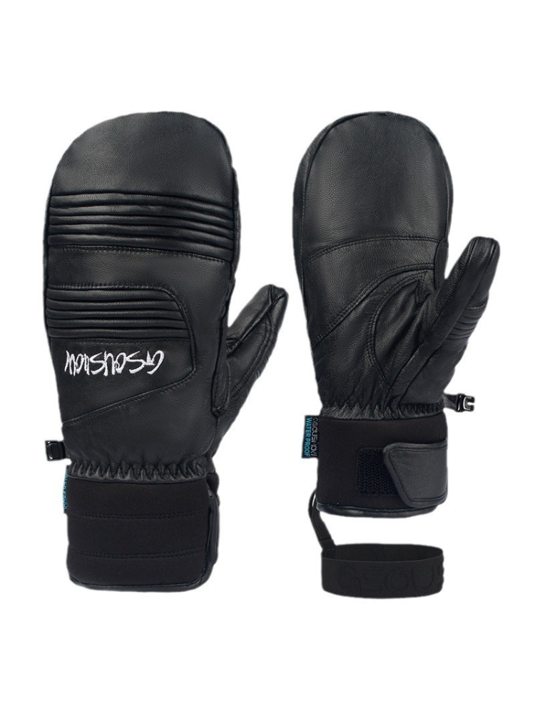 Unisex Snow Gloves Winter Leather Ski Mittens - Gsou Snow