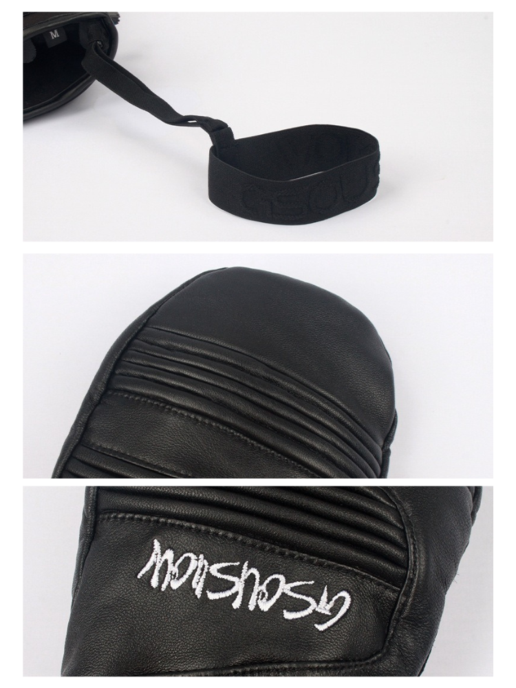Unisex Snow Gloves Winter Leather Ski Mittens - Gsou Snow