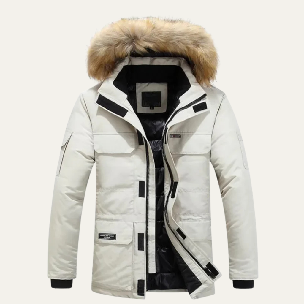 Heavy Duty Men's Insulated Winter Parka Coat
