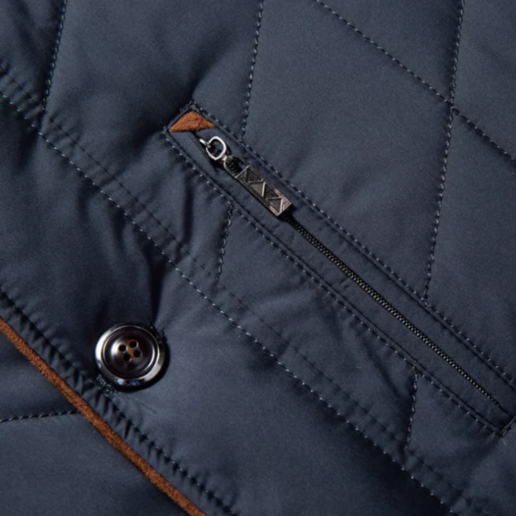 Warm Men's Quilted Padded Winter Parka Jacket