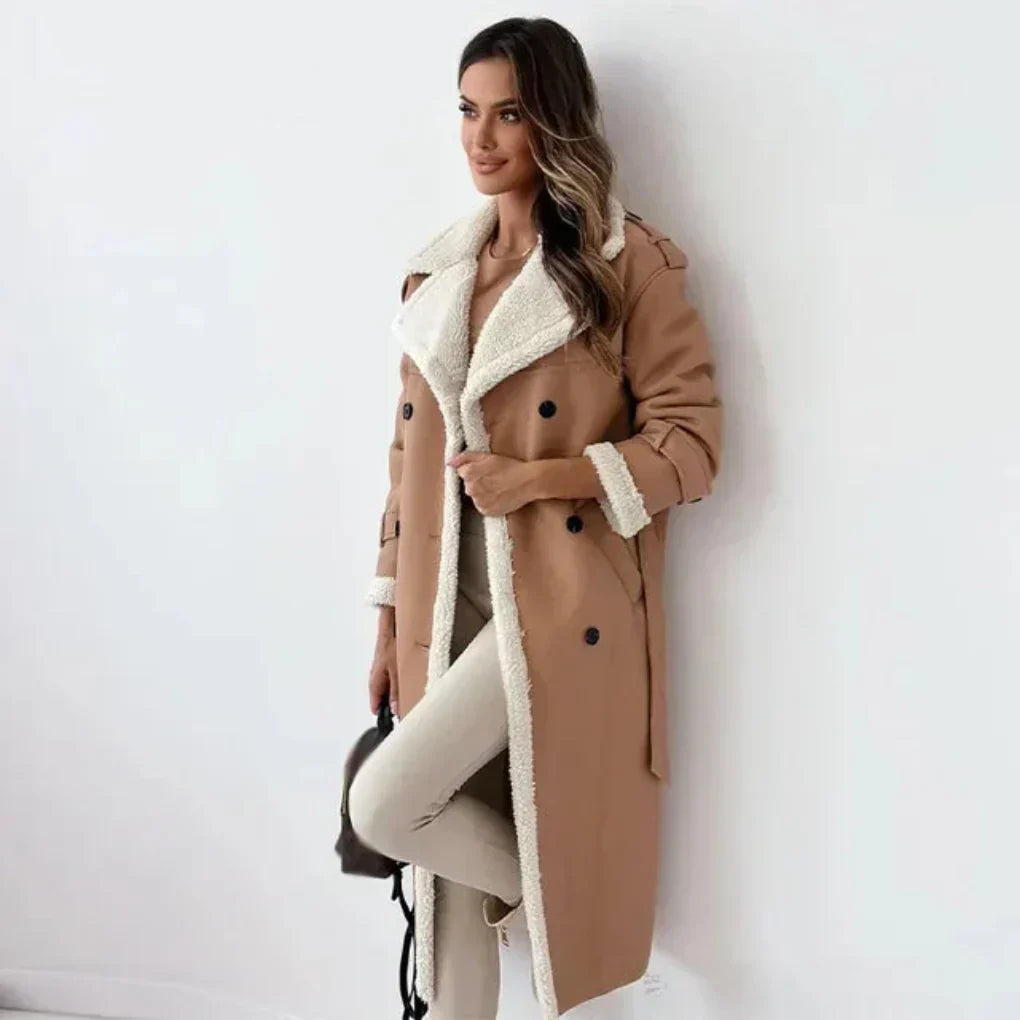 Ladies Classic Trench Winter Coat