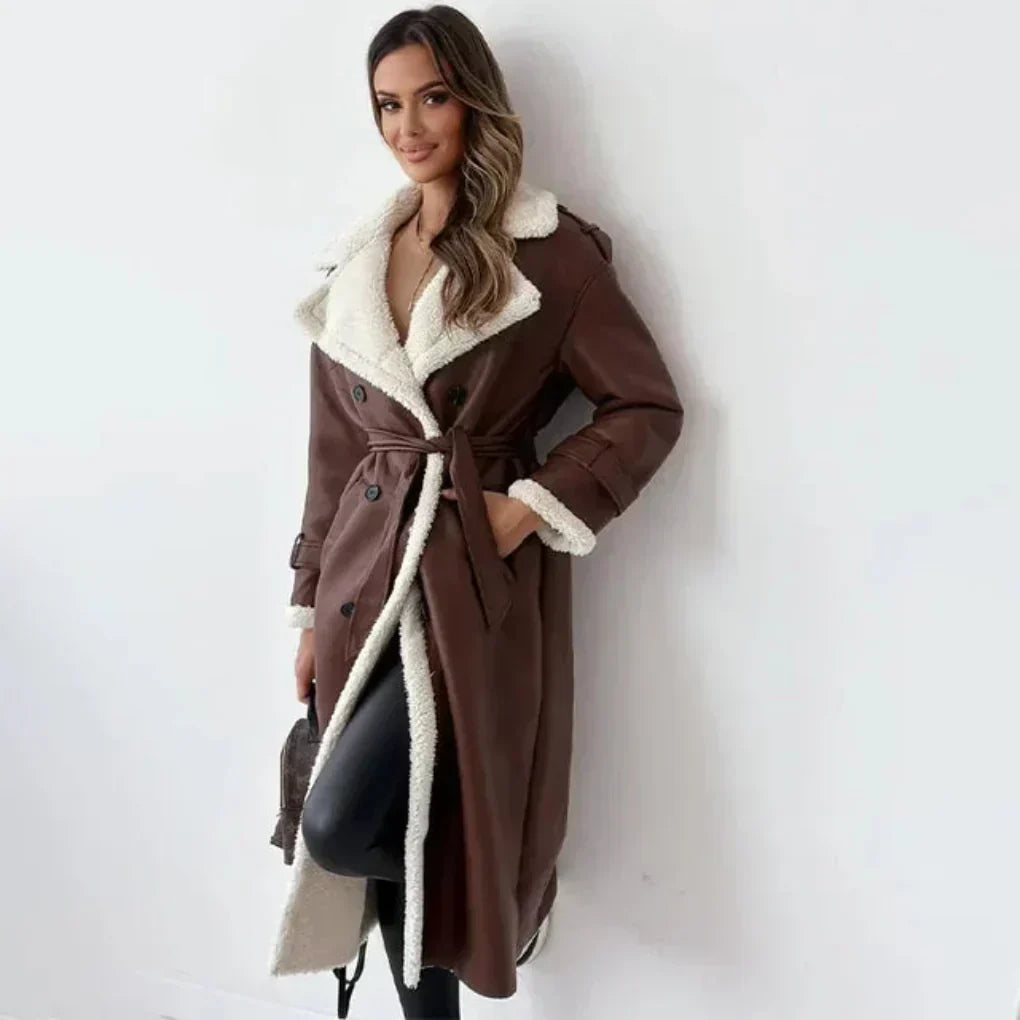 Ladies Classic Trench Winter Coat