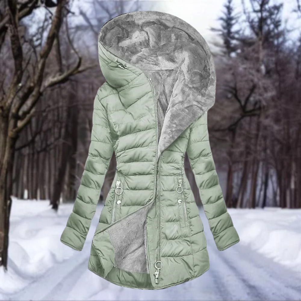 Warm Women's Long Down Parka Coat