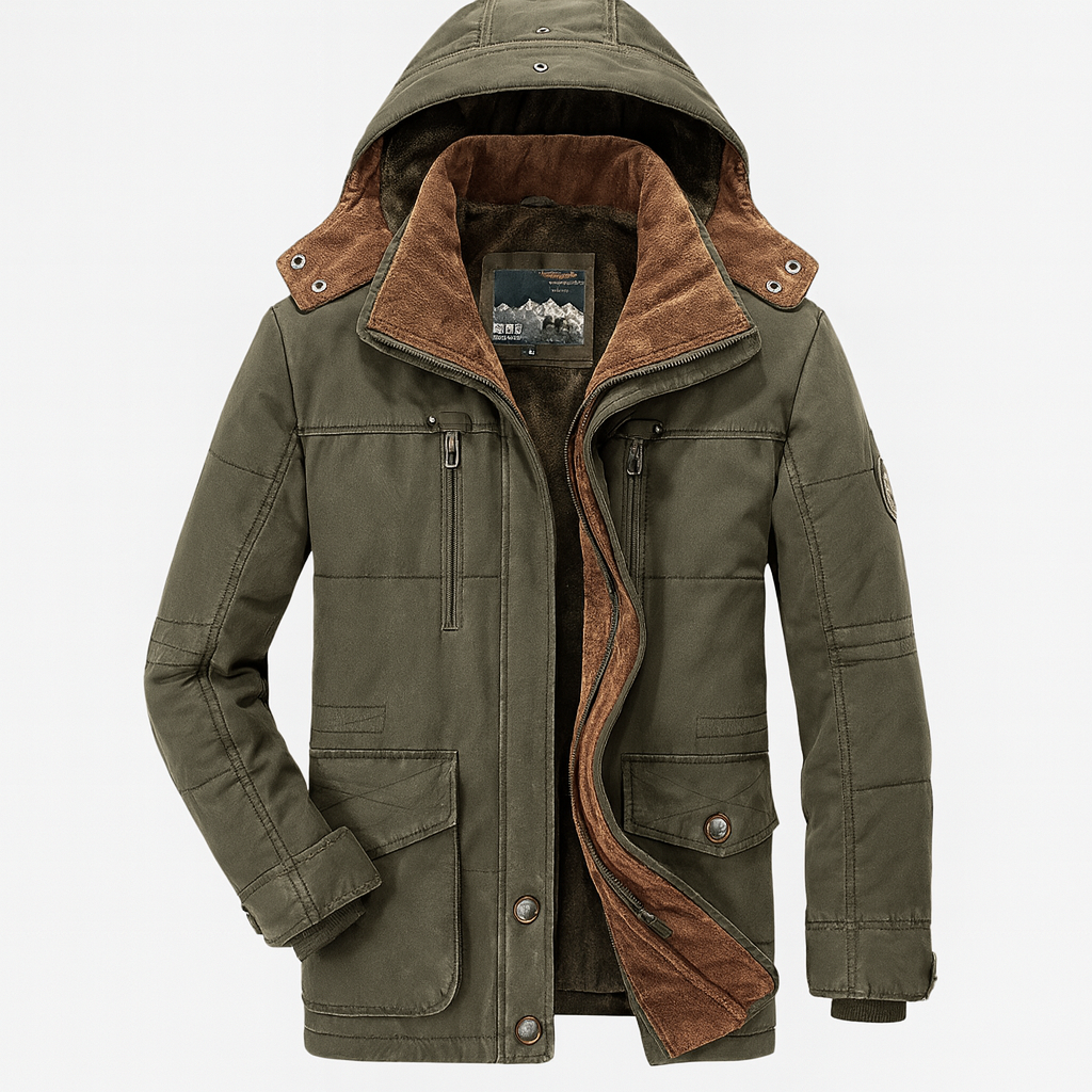 Men's Insulated Waterproof Windproof Parka Coat