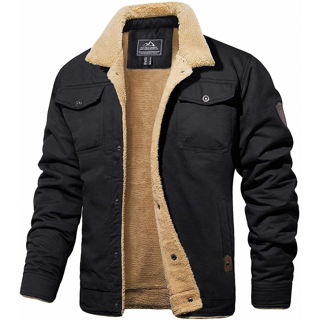 Warm Fleece Lined Men's Coat
