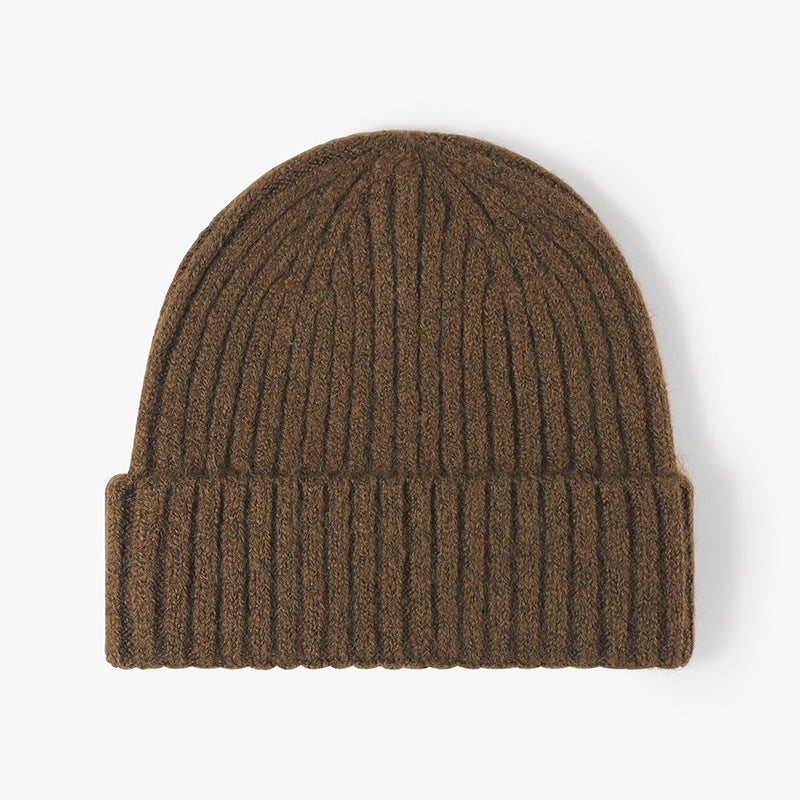 Versatile Unisex Winter Hat: Warm Wool, Brimless, Thick Knit, Perfect for Autumn and Winter
