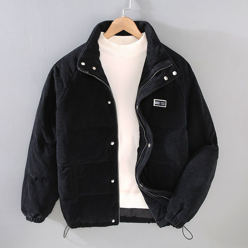 Warm Quilted Puffer Coat with Side Pockets