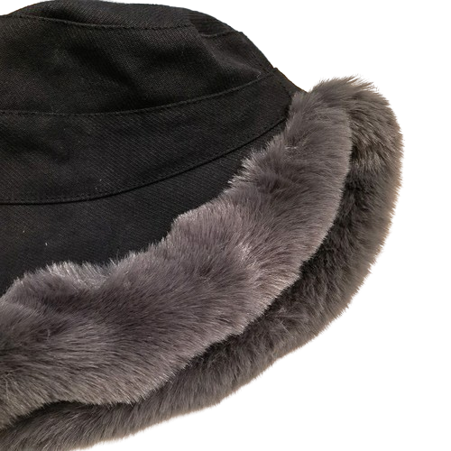 Pandaize Women's Plush Trim Winter Bucket Hat – Cozy, Ear-Protecting, Versatile Cold-Weather Hat