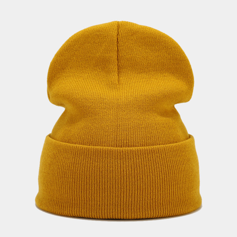 High-Quality Knit Beanie for Men and Women - Stylish Outdoor Cold Hat for Fall/Winter, Solid Color, Trendy Warmth, Light Layers Hat