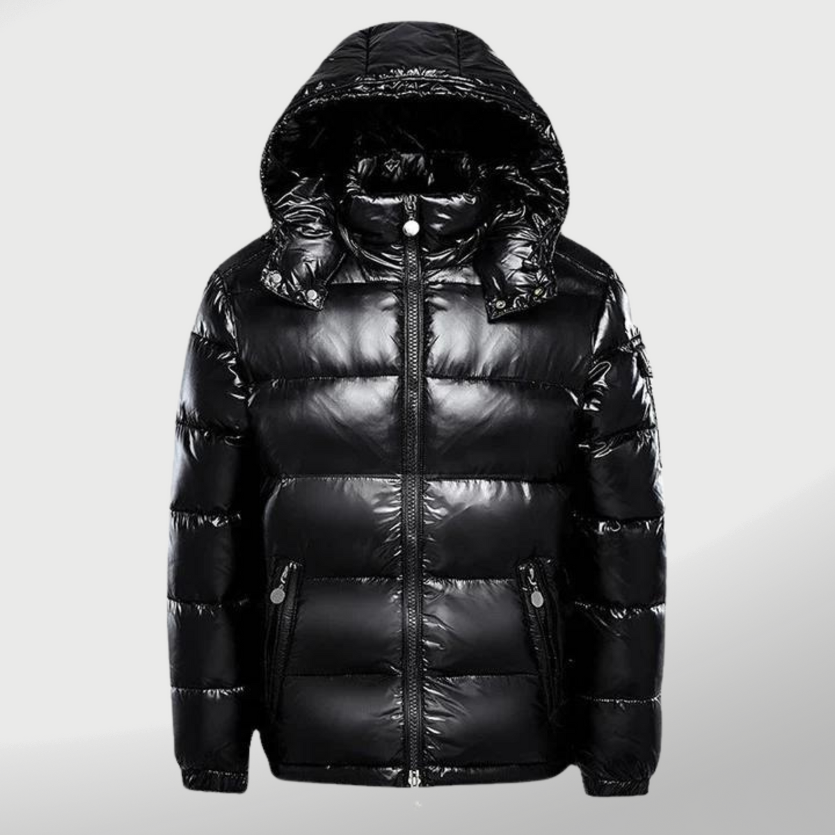 Warm Quilted Puffer Coat with Zip Pockets