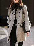 Fit Grey Ladies Winter Coat - Classic & Chic