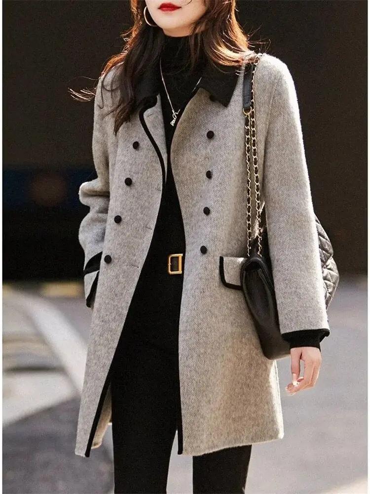 Fit Grey Ladies Winter Coat - Classic & Chic