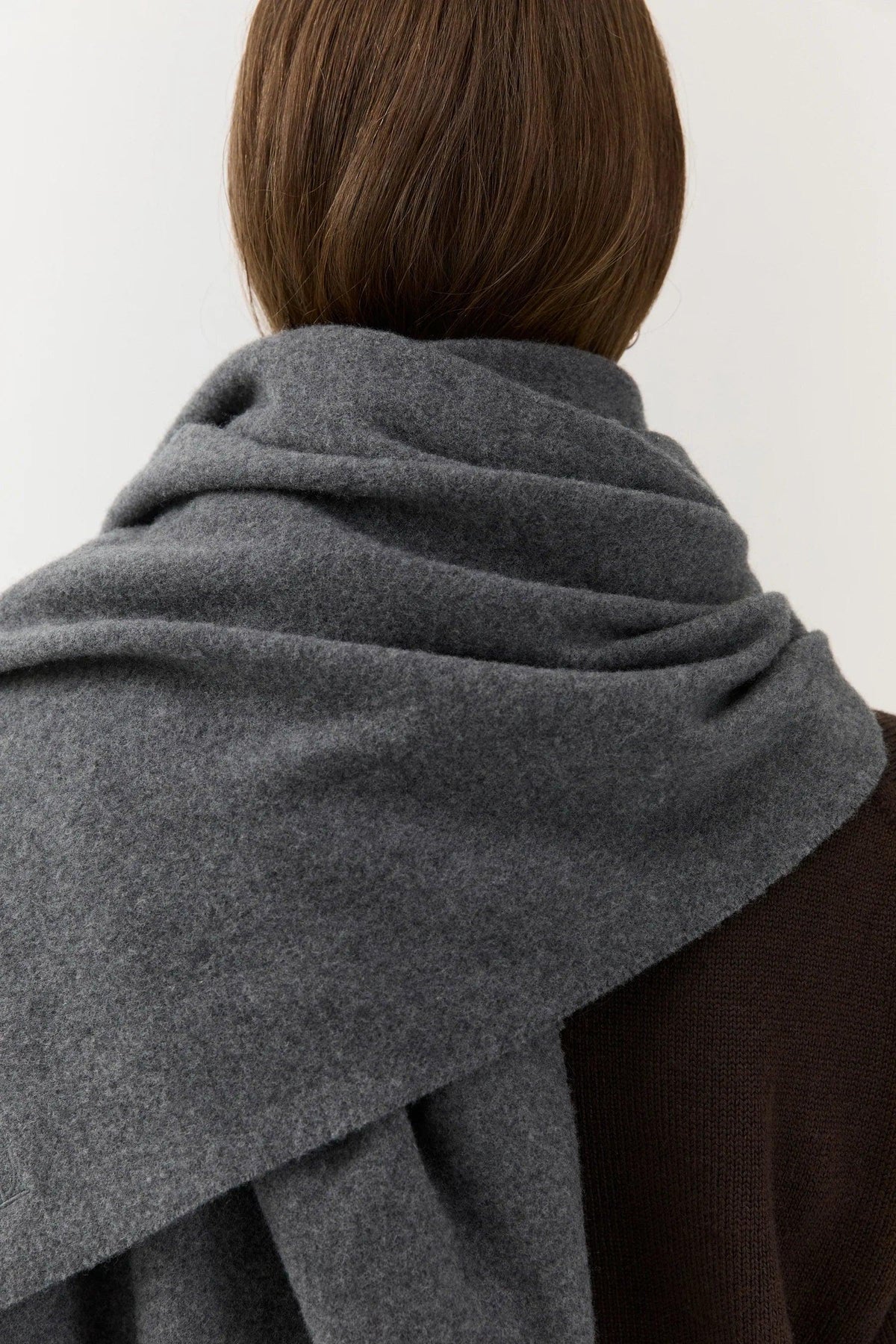 Woven Scarf Medium Grey