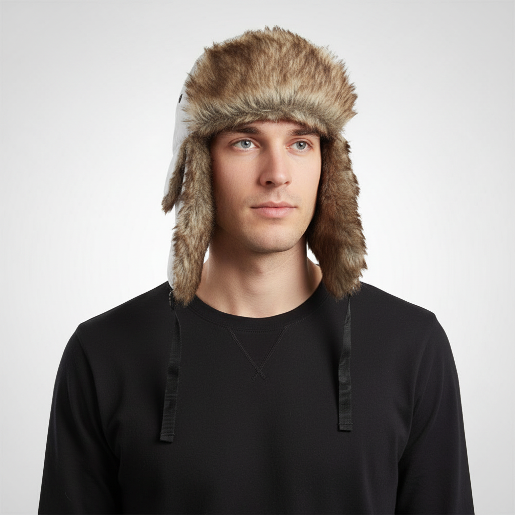 Warm Fleece Trapper Hat with Earflaps