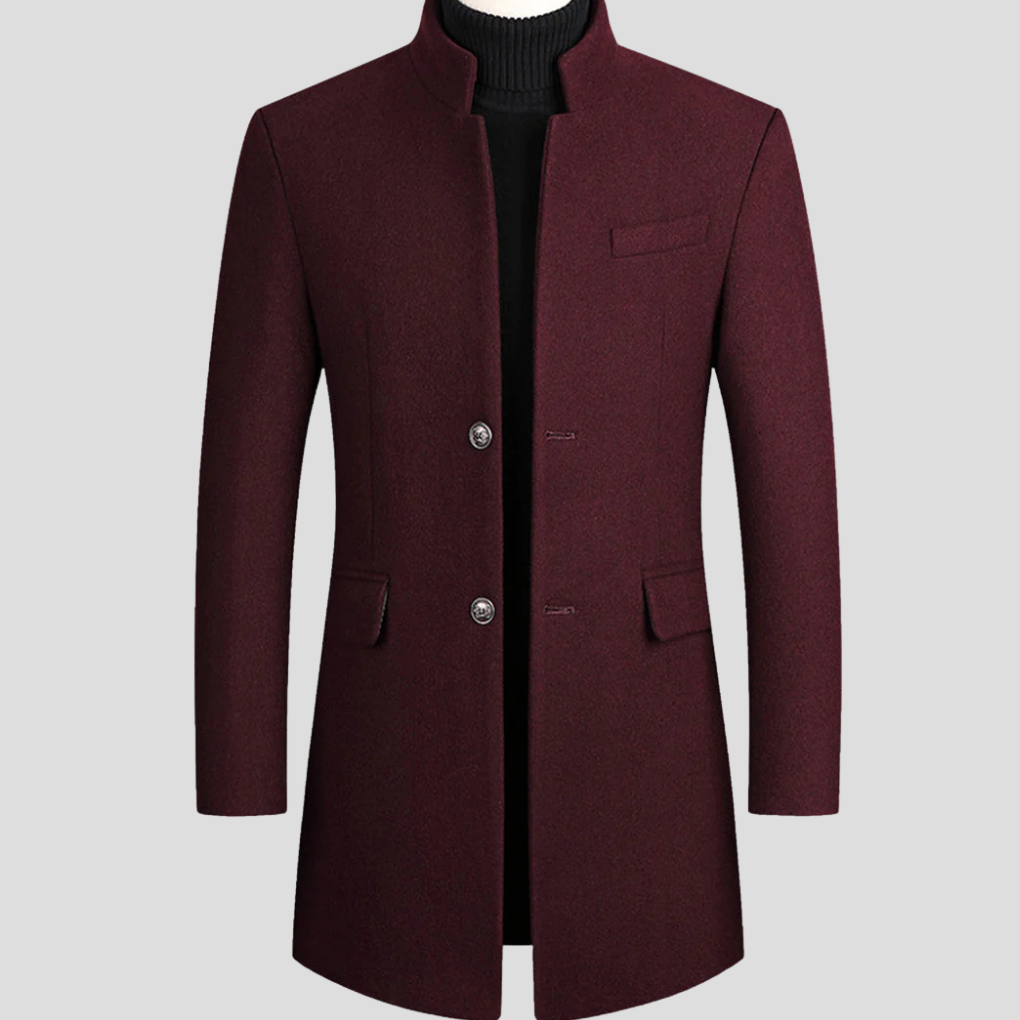 Men's Stylish Wool Overcoat – Classic Winter Jacket