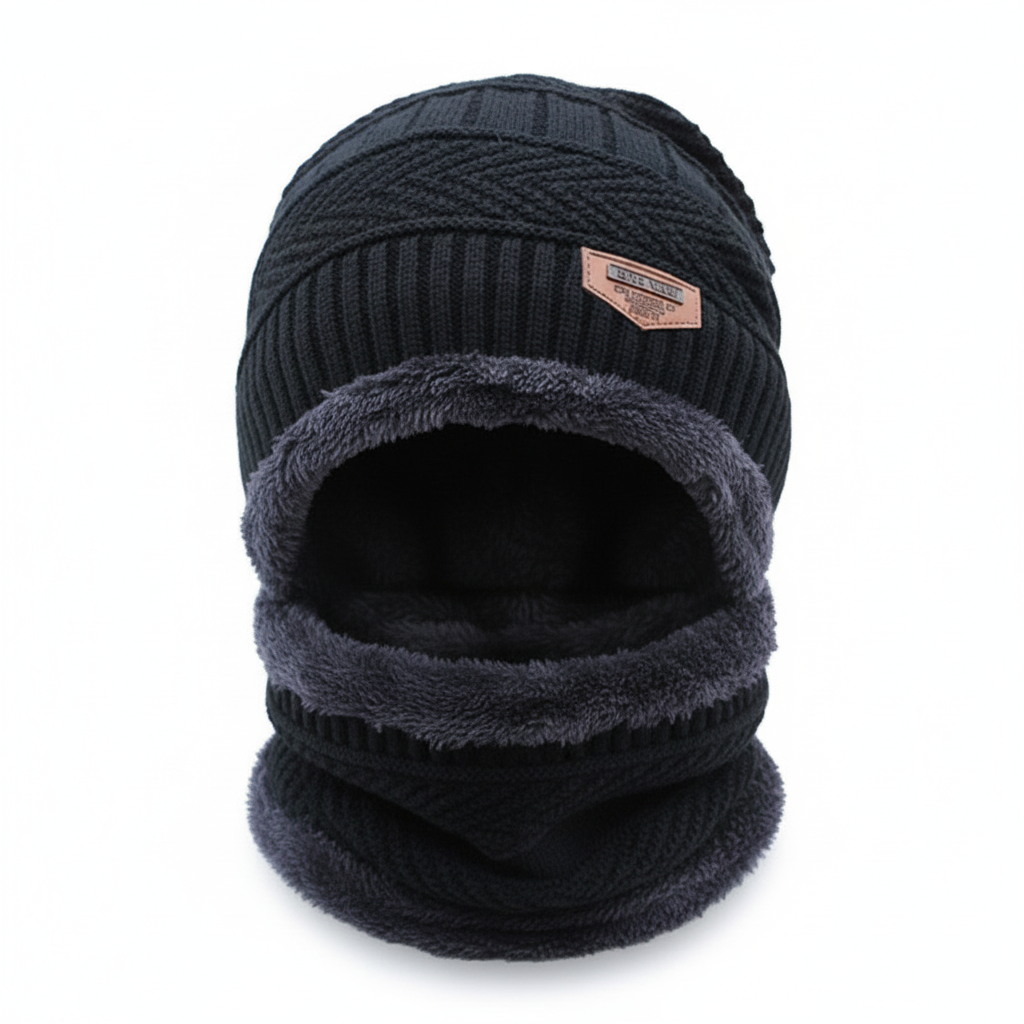 Cold Weather Beanie with Face Mask