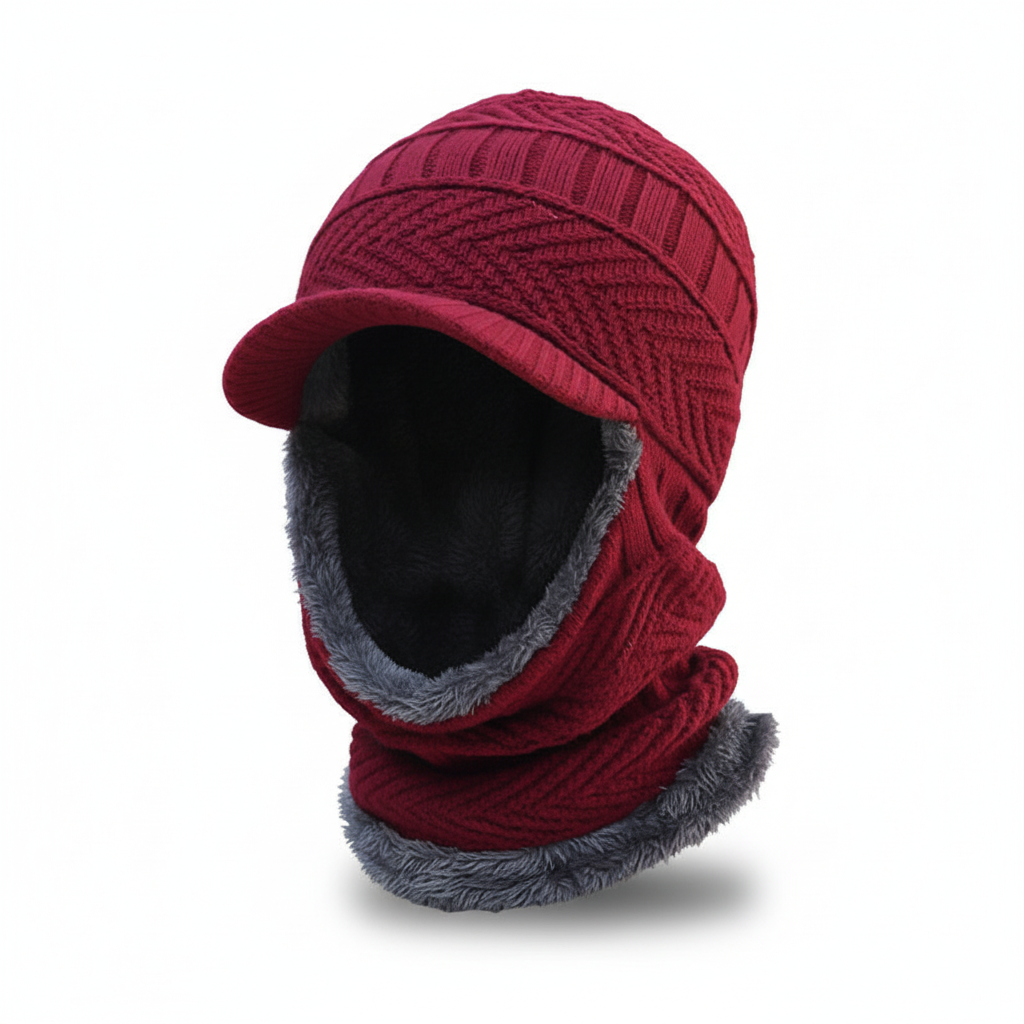 Cold Weather Beanie with Face Mask
