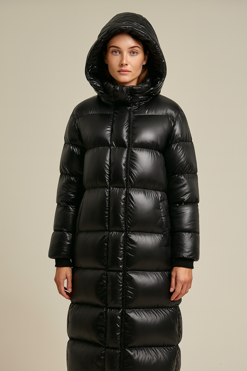 Warm Padded Down Jacket for Women - Hooded Coat
