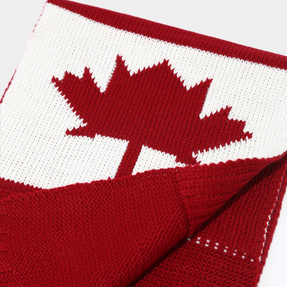 Maple Leaf Knit Hat Scarf & Gloves Set - Warm Winter Style