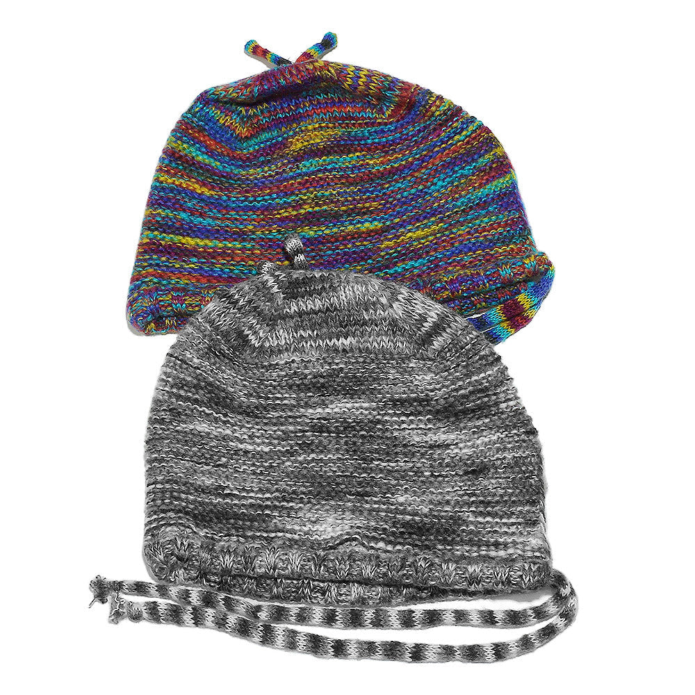 Rainbow Gradient Knit Beanie - Cozy Winter Hat