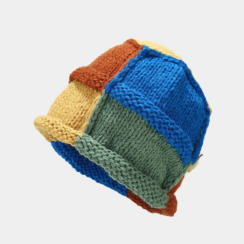 Japanese Knit Earflap Hat - Cozy Contrast Wool