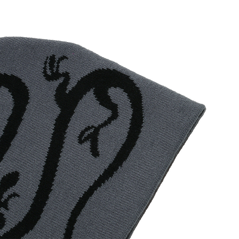 Men's Dragon Knit Beanie: Warm Wool Blend Winter Hat