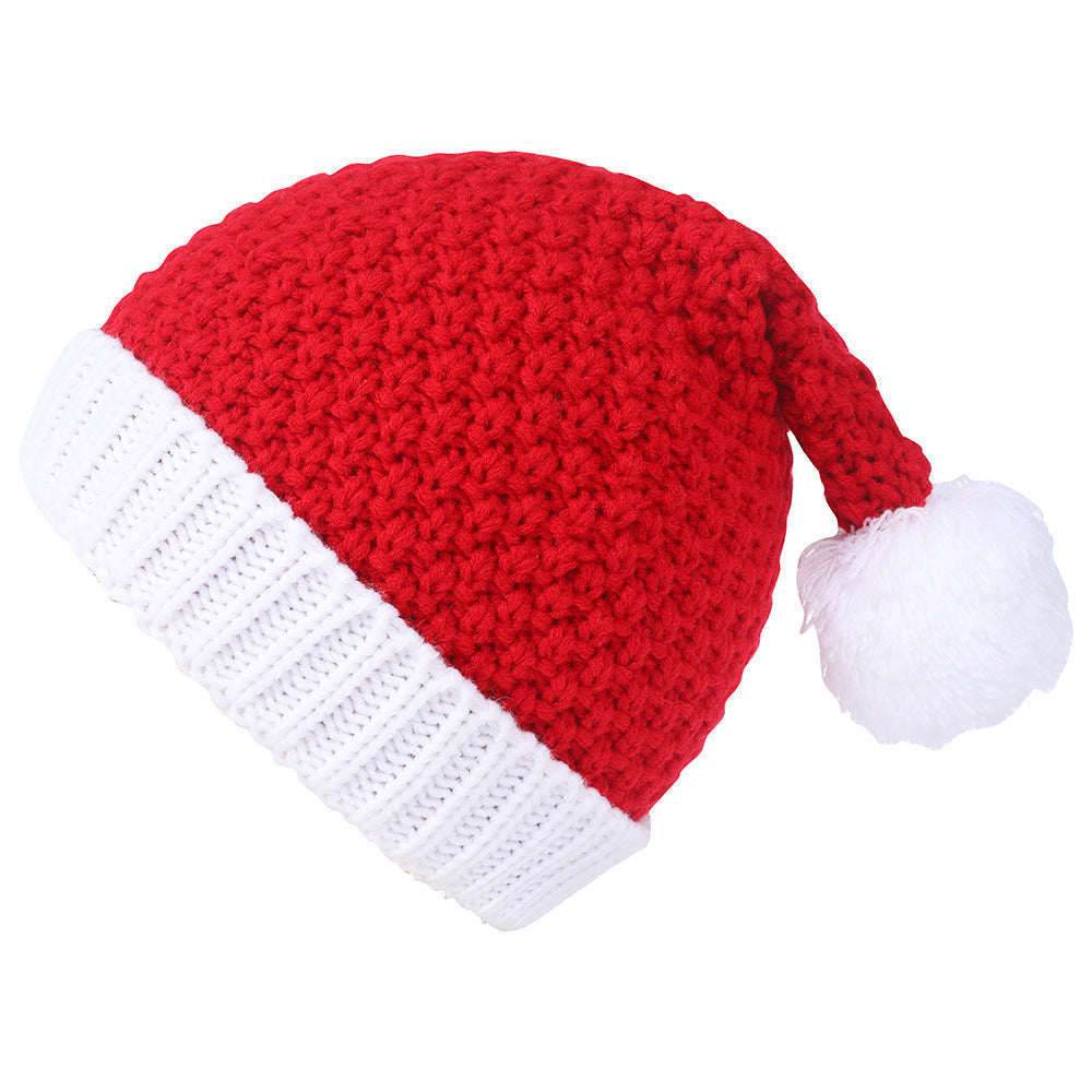 Cozy Christmas Knit Hat for Mom & Baby