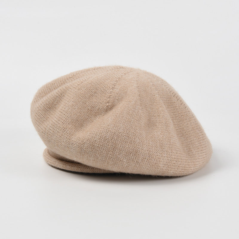 Cozy Knit Beret: Chic Autumn/Winter Painter Hat