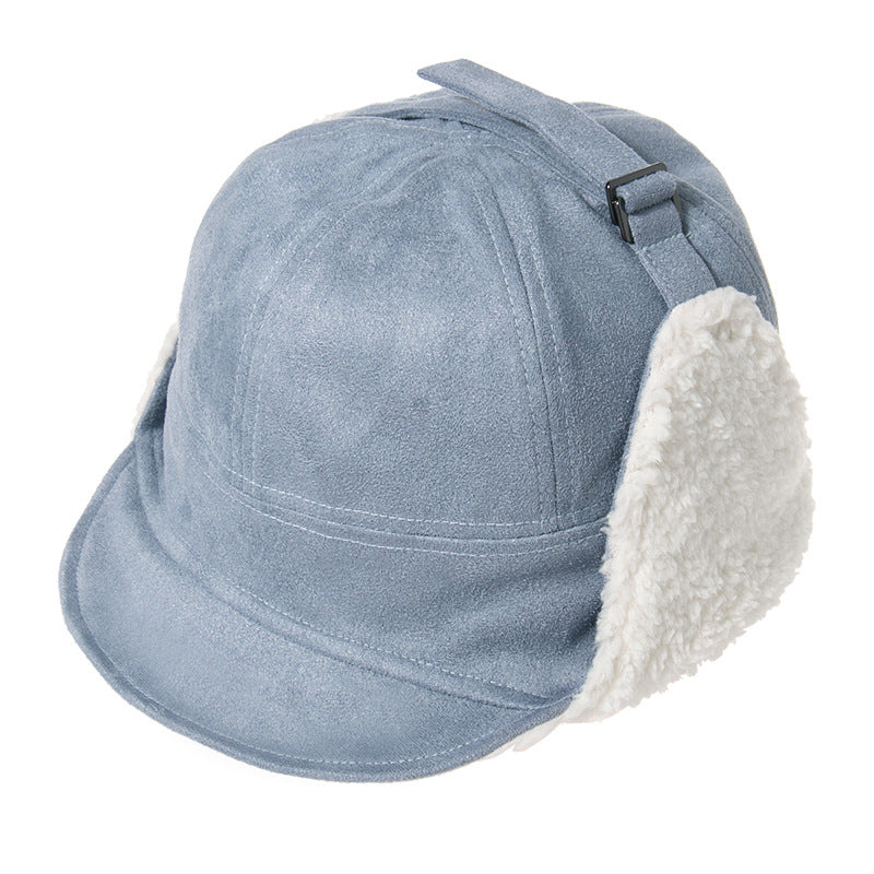 Warm Fleece Cycling Hat: Windproof, Double-Layered Ear Protection
