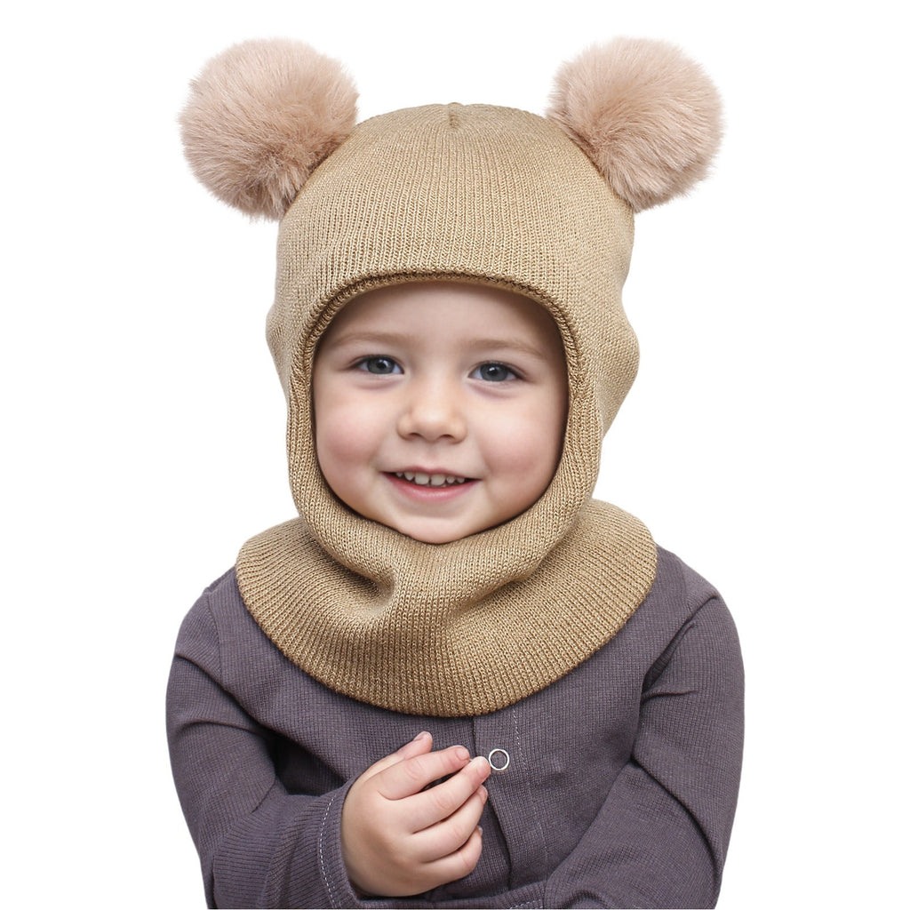 Kids Fleece Lined Earflap Hat & Scarf Set