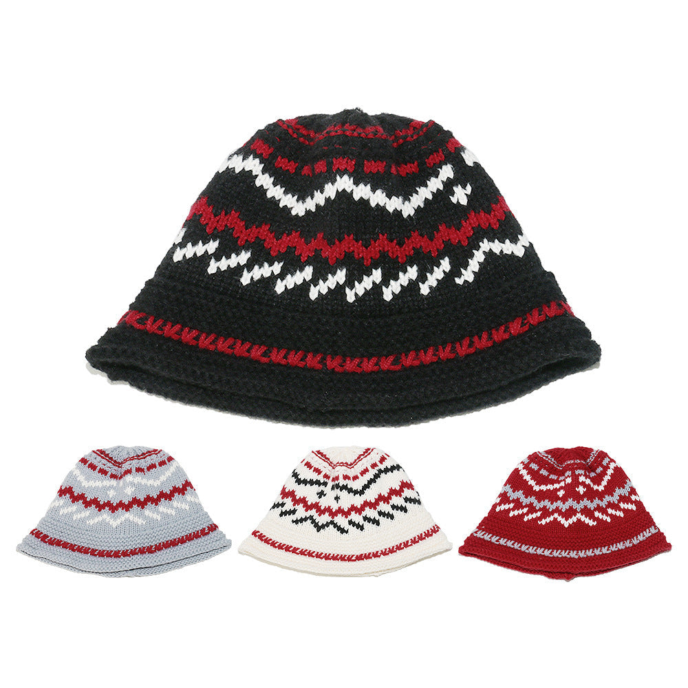 Bohemian Fair Isle Earflap Beanie - Cozy Knit Hat