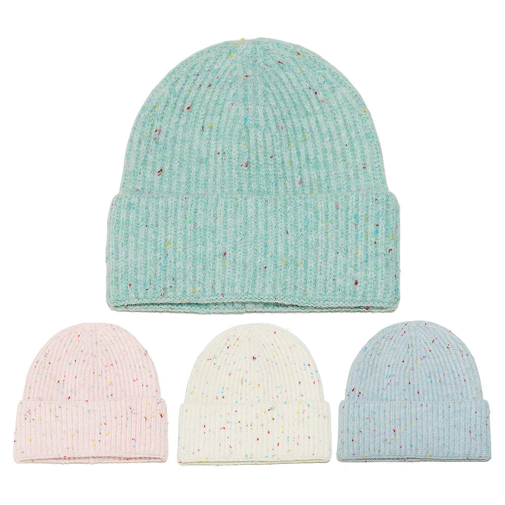 Cozy Multicolor Knit Beanie - Vibrant & Warm
