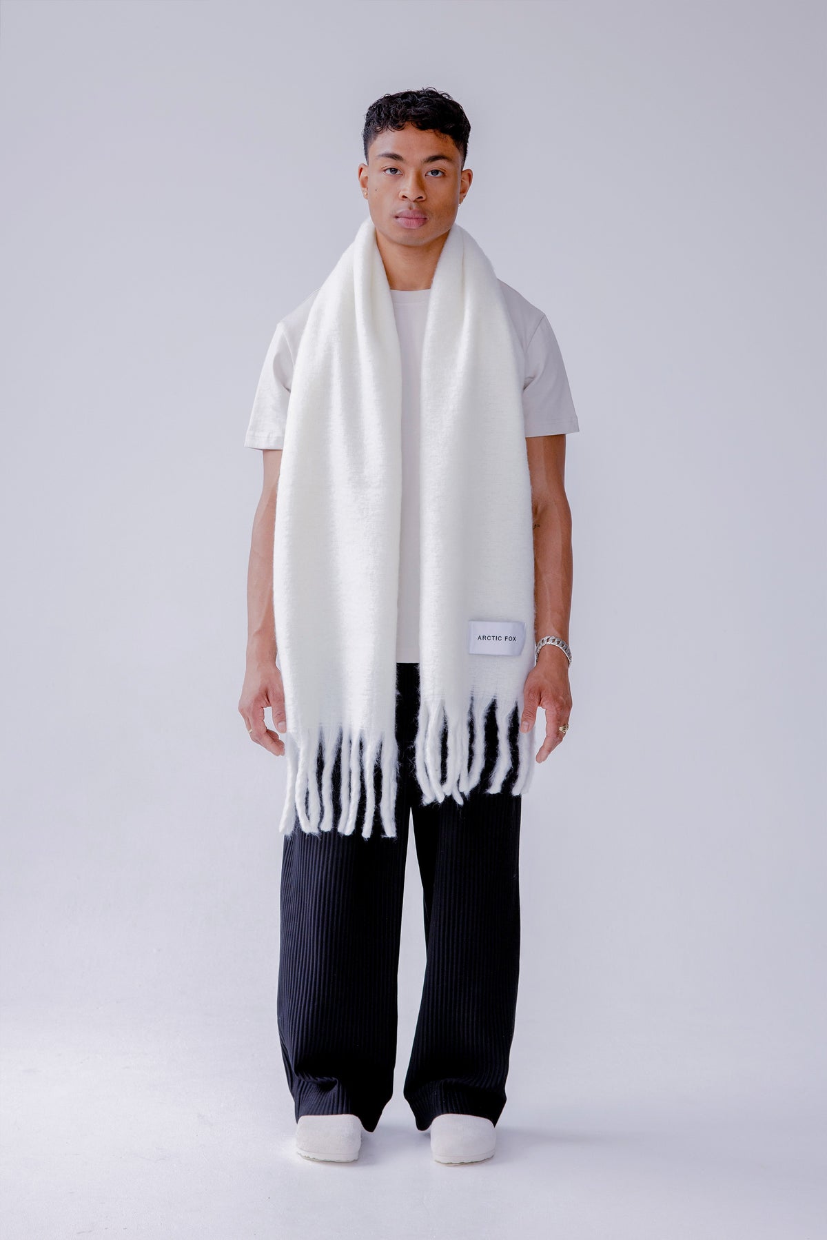 The Stockholm Scarf - Polar White
