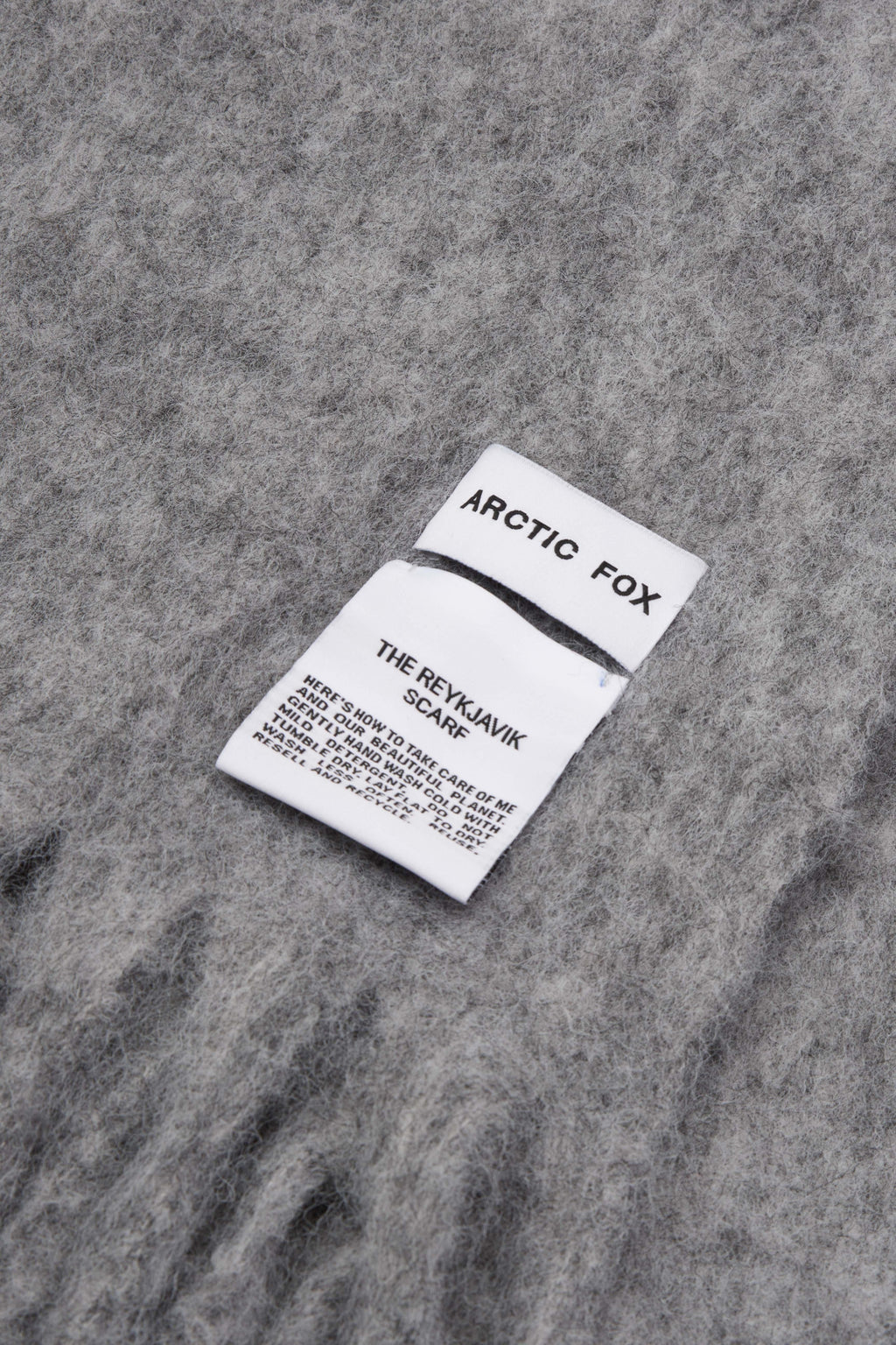 The Reykjavik Scarf with Wool - Grey