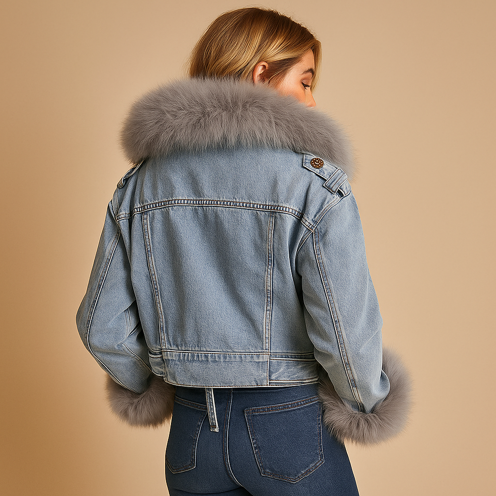 Fitted Womens Denim Winter Coat