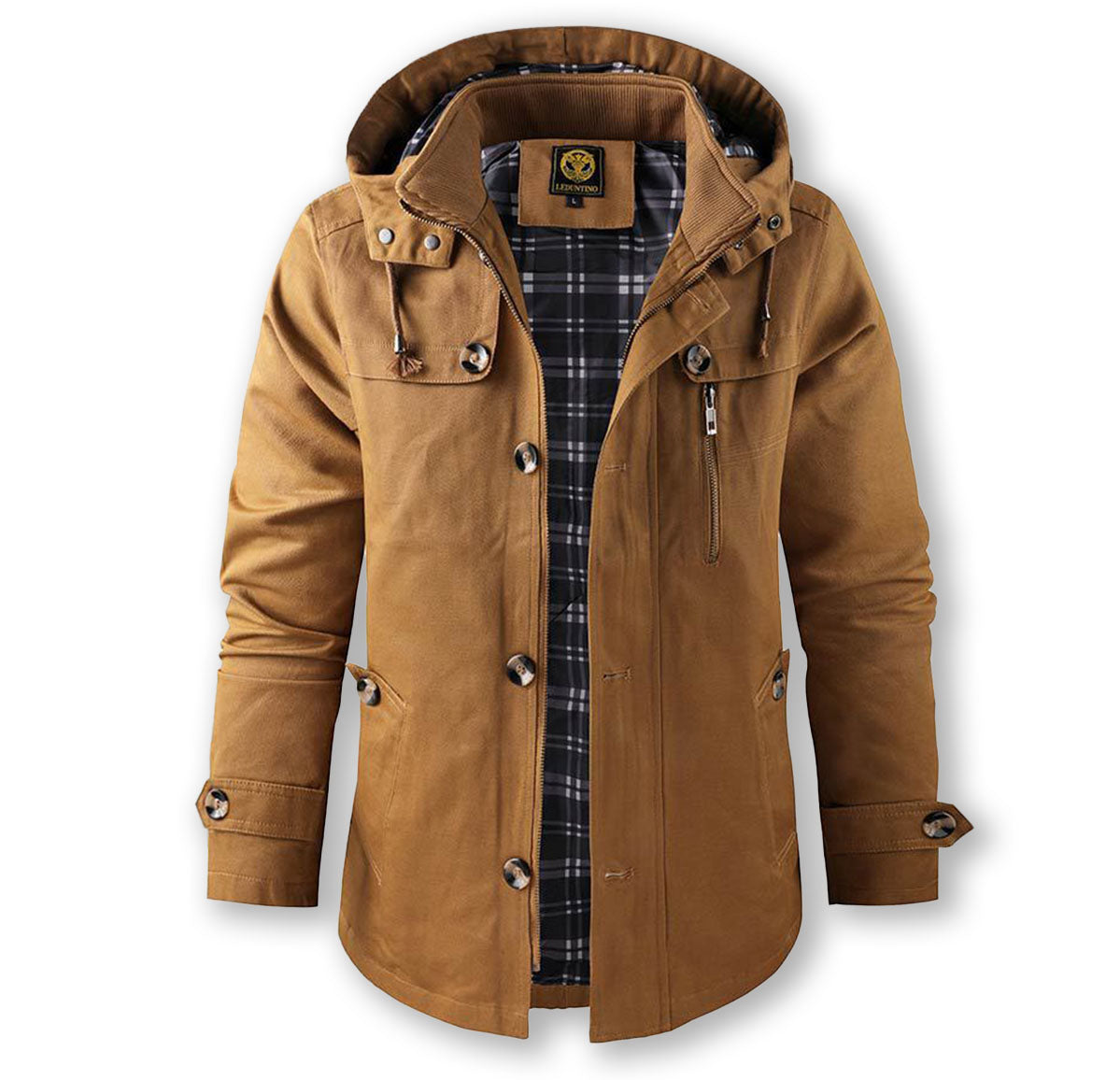 Waterproof Hooded Parka Jacket | Zip Up Winter Coat