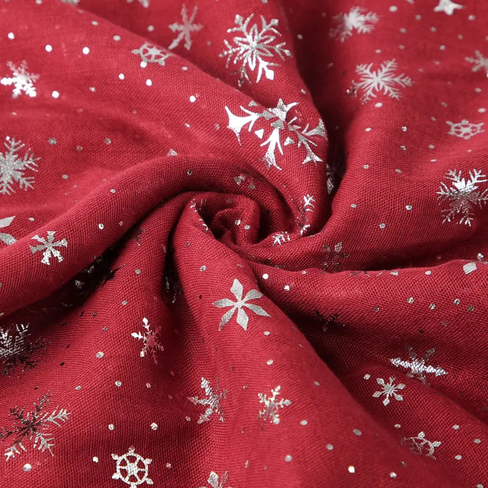 Thermal Snowflake Polyester Scarf