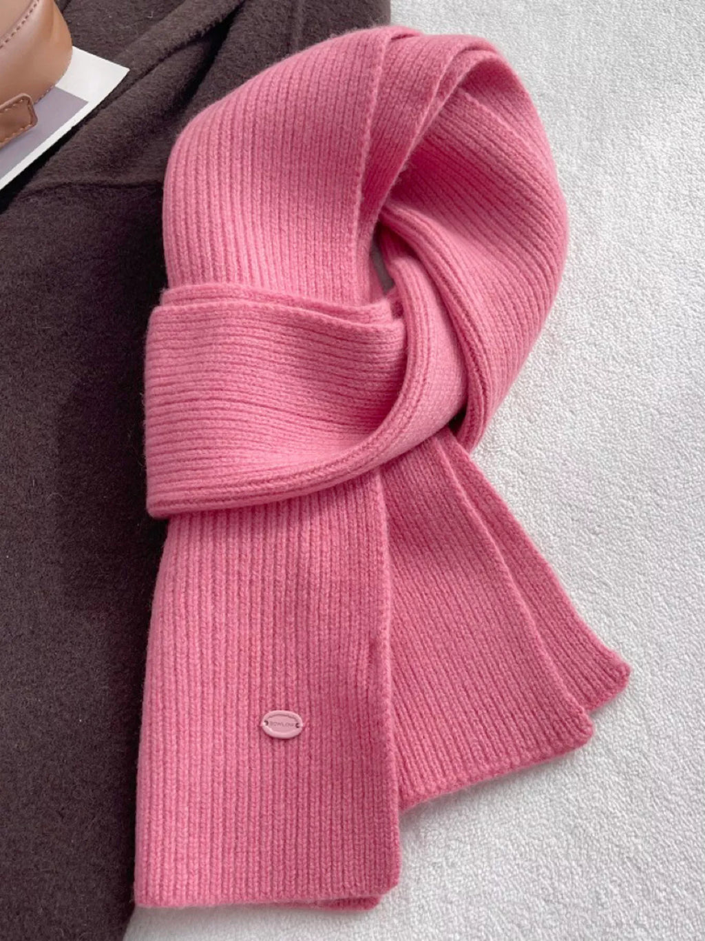 Pure Wool Soft Knit Scarf